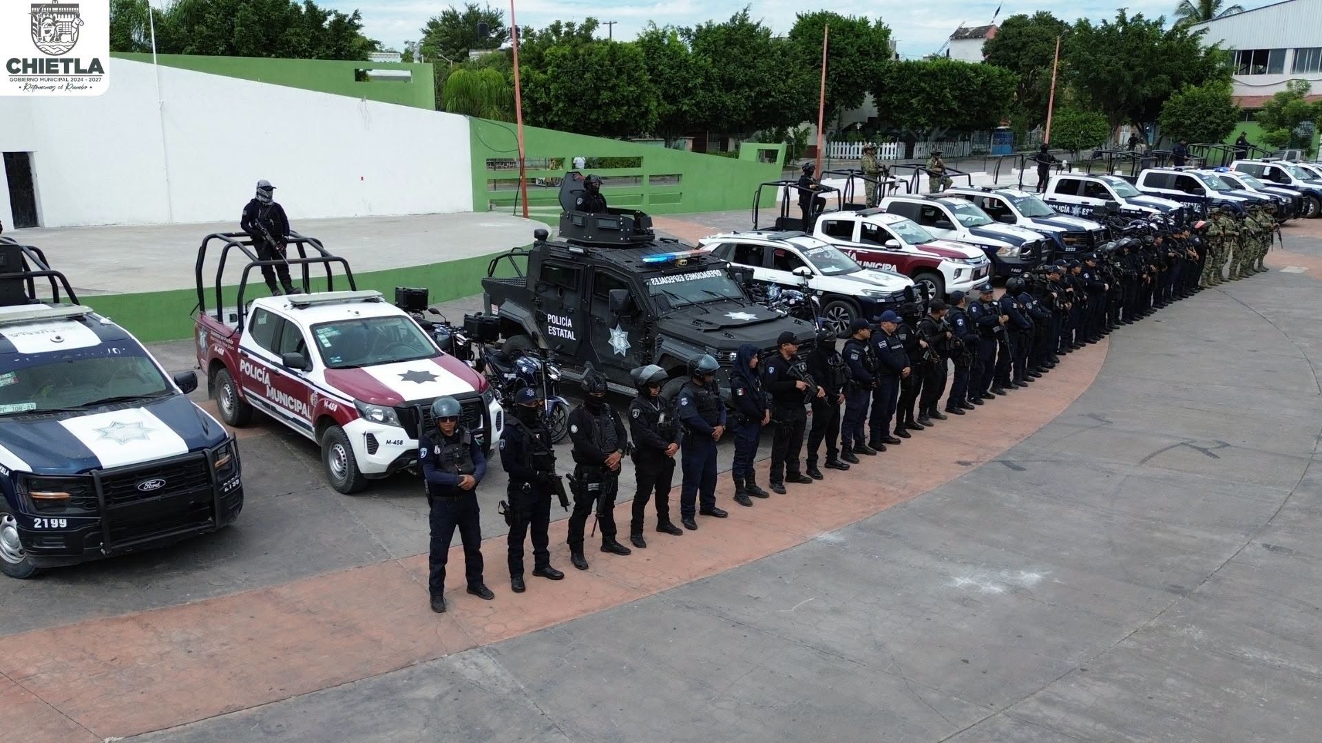 Se fortalece la estrategia  de seguridad en Chietla